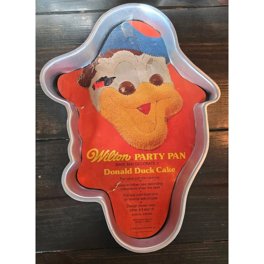 Vintage Wilton Donald Duck Cake Pan‎ w Insert Disney 515-507 Korea